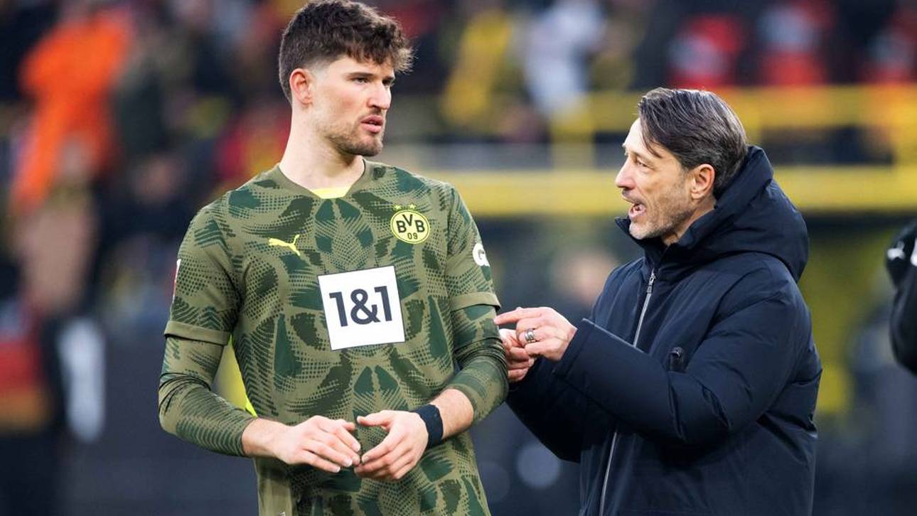 Torwart Gregor Kobel und Trainer Niko Kovac