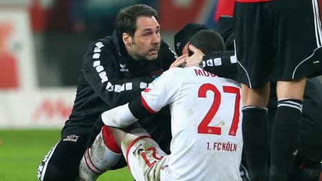 Anthony Modeste vom 1. FC Köln erlitt im Spiel gegen Ingolstadt eine Kopfprellung