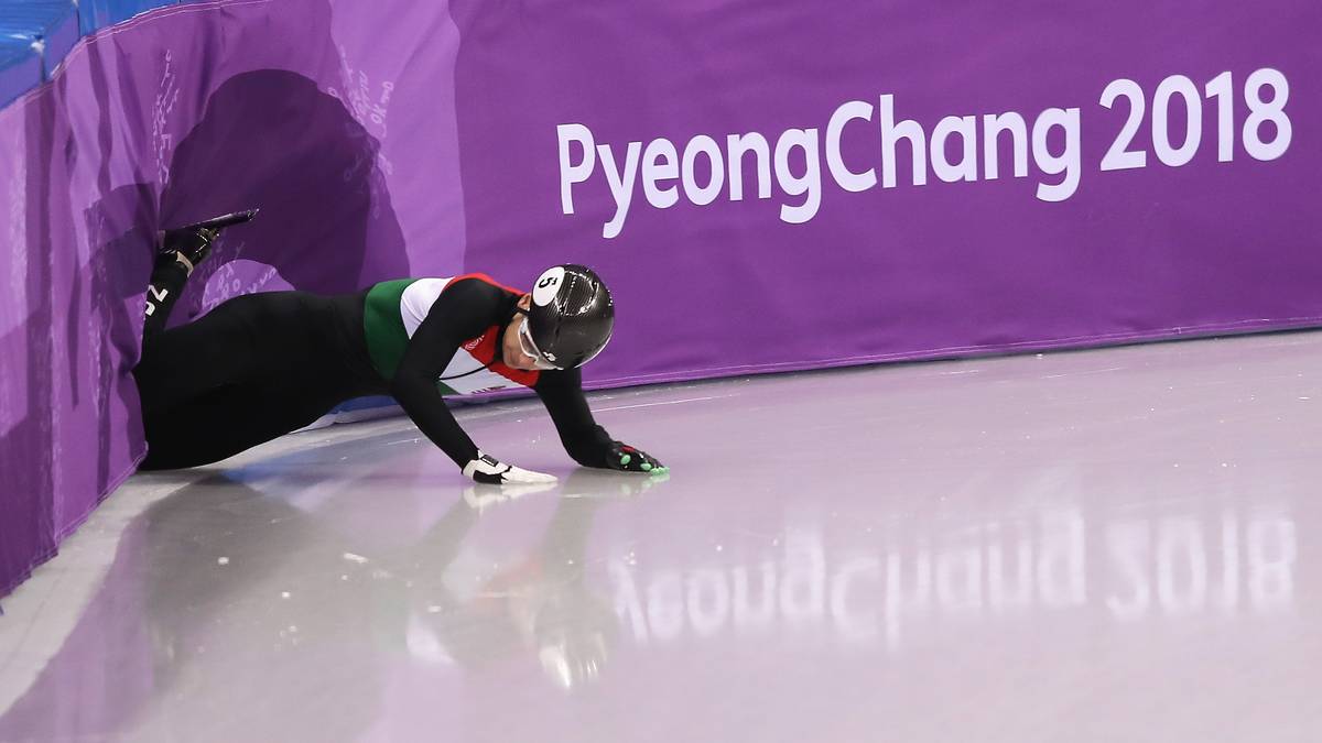 Auch für den Ungarn Shaoang Liu endet der Lauf schmerzhaft
