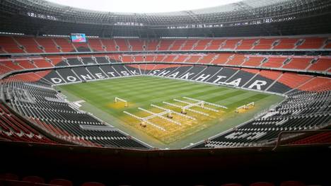 Donbass Arena in Donezk bleibt vorerst leer