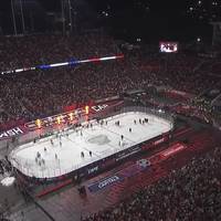 Vor 57.000 Zuschauern: Eishockey-Spektakel im Football-Stadion