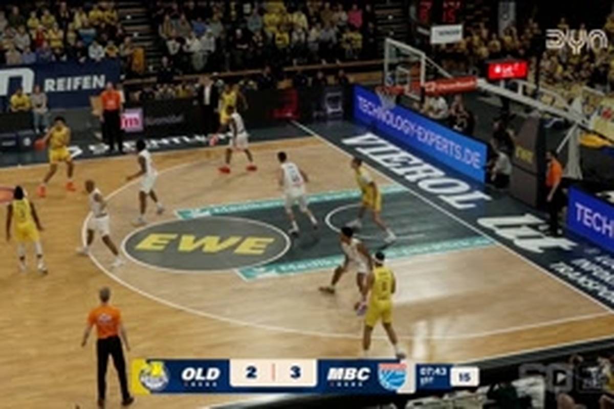 Spiel Highlights zu EWE Baskets Oldenburg - SYNTAINICS MBC