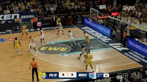 Spiel Highlights zu EWE Baskets Oldenburg - SYNTAINICS MBC