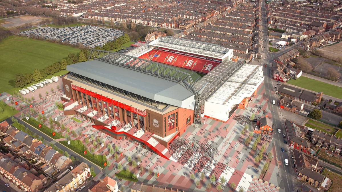 Jedoch nicht wegen seiner Größe, sondern vielmehr wegen der atemberaubenden Atmosphäre. Mit der neuen Haupttribüne wurde die Stimmung an der Anfield Road noch spektakulärer