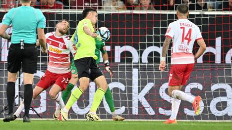 John Iredale traf für Wehen Wiesbaden kurios per Hacke