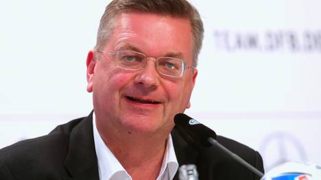 DFB-Präsident Reinhard Grindel blickt optimistisch in die Zukunft