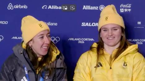 Kira Weidle-Winkelmann und Emma Aicher haben bei den Olympischen Spielen Silber in der Team-Kombination gewonnen. Das Duo trauert der Goldmedaille nicht allzu sehr nach.