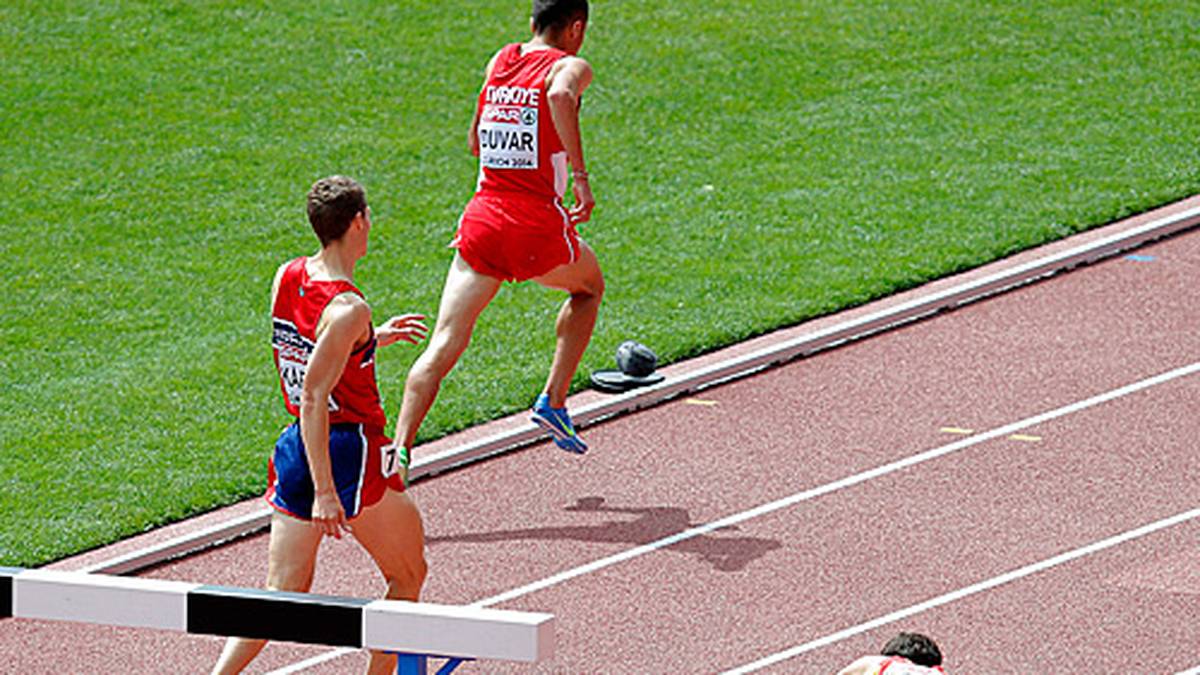 Nur noch wenige Meter sind es bis ins Ziel, doch Garcia kommt keinen Zentimeter weiter