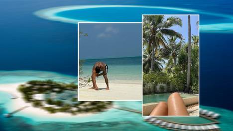 Lucas Hernández ist einer von neun Profis des FC Bayern München der wegen Corona den Rückrunden-Auftakt verpassen wird. Seine Isolation im Urlaubsparadies auf den Malediven sieht entspannt aus.