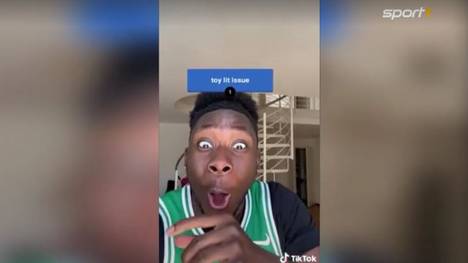 Alphonso Davies ist nicht nur auf dem Fußballplatz ein echter Star - auch in den sozialen Netzwerken hat der Bayern-Flitzer Berühmtheit erlangt. Den neuesten Trend lässt sich Davies natürlich auch nicht entgehen...