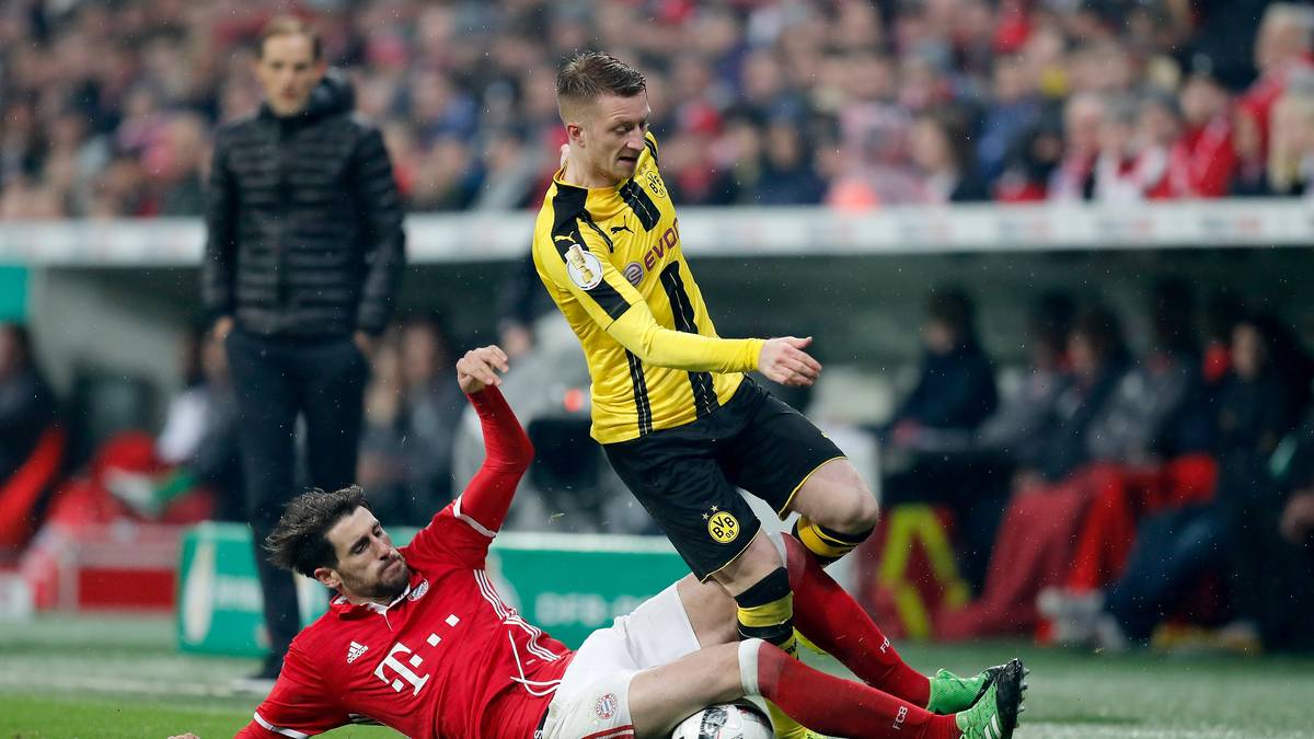 Nationalspieler Marco Reus, dem Joachim Löw in der Halbzeit Hoffnung auf eine Nominierung für den Confed Cup machte, ist trotz seines Tores kein großer Faktor im Spiel des BVB 