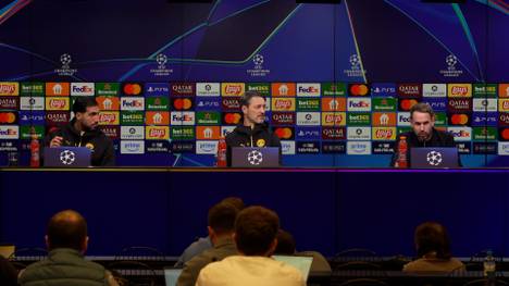 Die Pressekonferenz von Borussia Dortmund vor dem Champions-League-Spiel gegen den FC Villarreal wird zwischenzeitlich unterbrochen. Grund dafür sind massive Tonprobleme, die auch Niko Kovac und Emre Can als unangenehm empfinden.