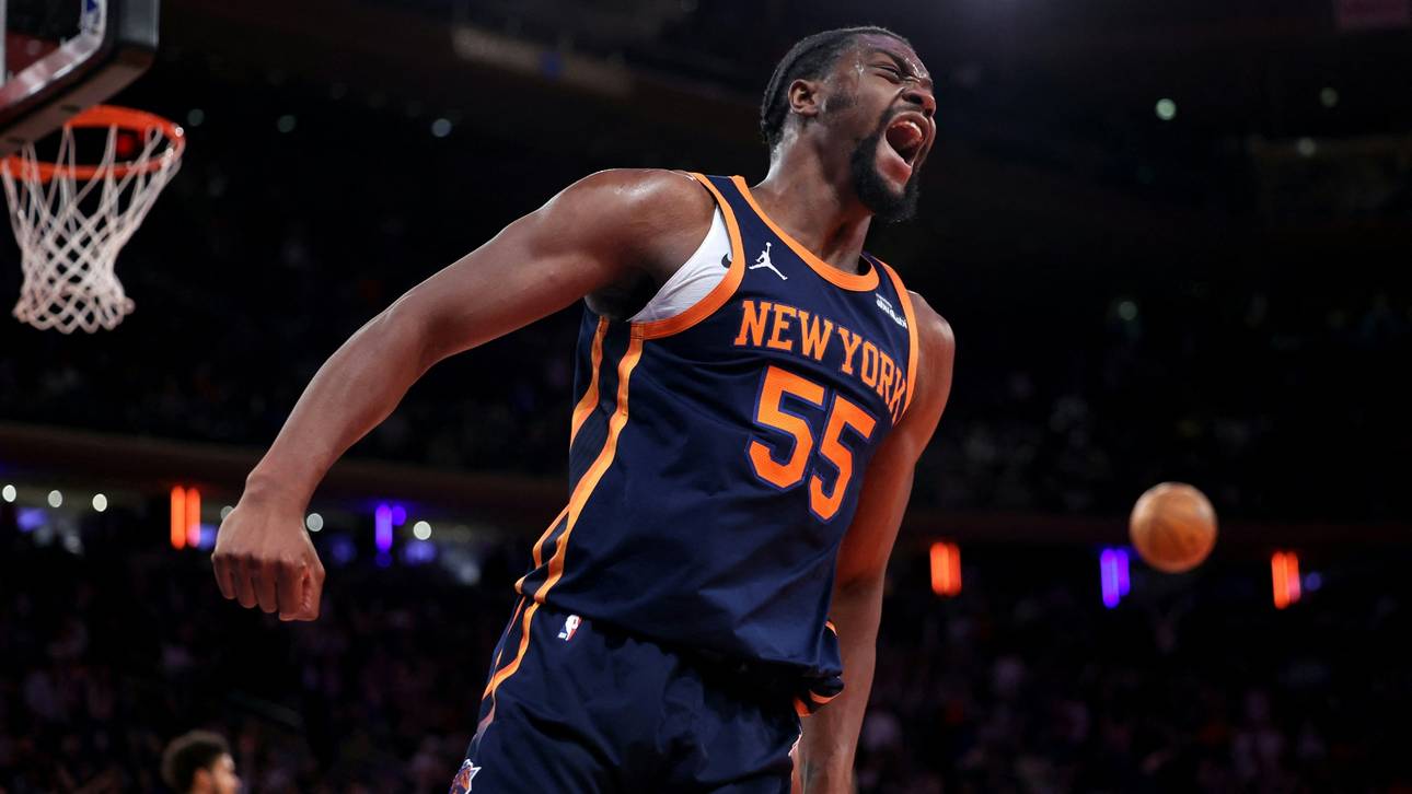 Knicks und Hukporti mit Matchball