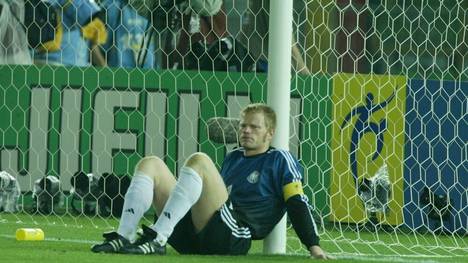 Deutschland verlor das WM-Finale 2002 mit Oliver Kahn im Tor gegen Brasilien mit 0:2