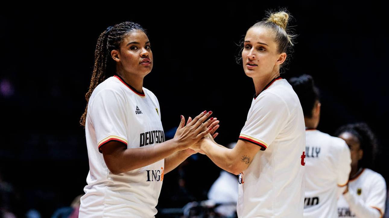 Nyara Sabally (l.) und Leonie Fiebich spielen auch gemeinsam für deutsche Nationalmannschaft