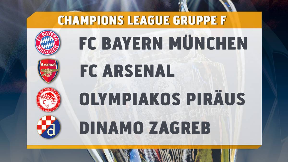 Die Gegner in der Champions League des FC Bayern München in der Gruppe F
