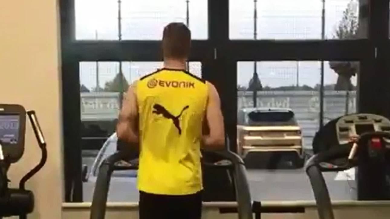 Reus wieder im Lauftraining