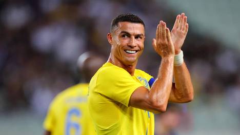 Cristiano Ronaldo feiert sein erstes Saisontor für Al-Nassr