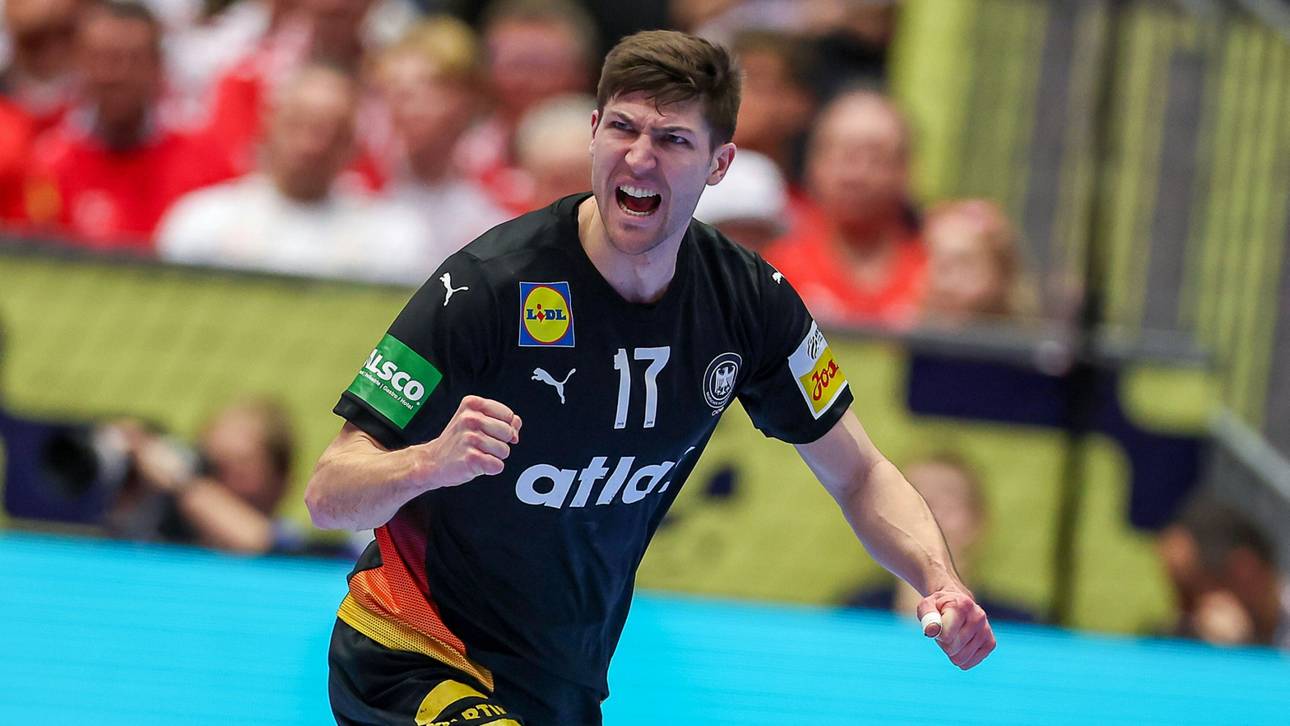 Bild: Handballer ohne Außen Zerbe und Mertens gegen Dänemark