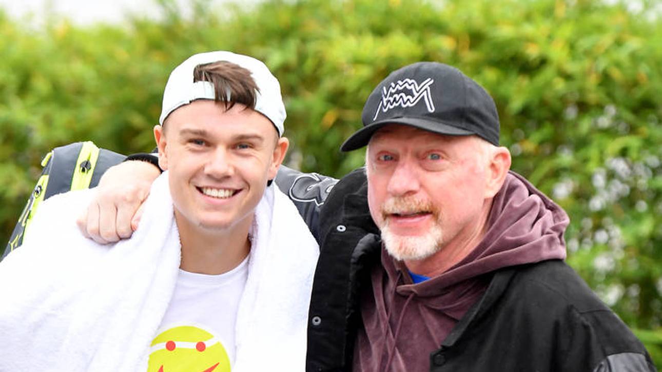 Boris Becker heizt Spekulationen um Holger Rune (l.) an