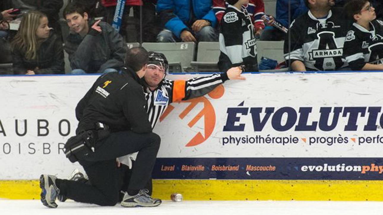 Schmerzhafter Bierdosenwurf auf Schiri