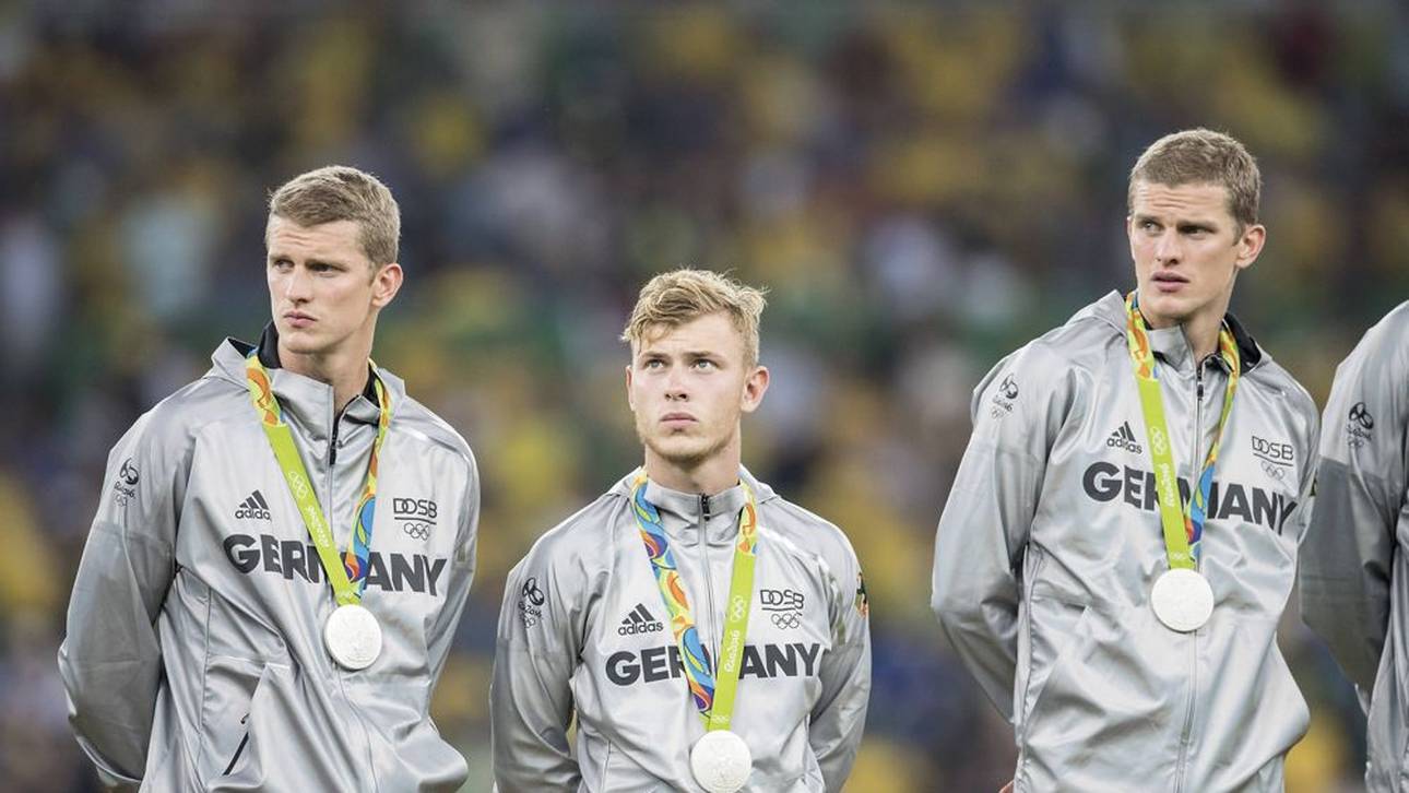 Meyer (m.) mit der Silbermedaille in Rio