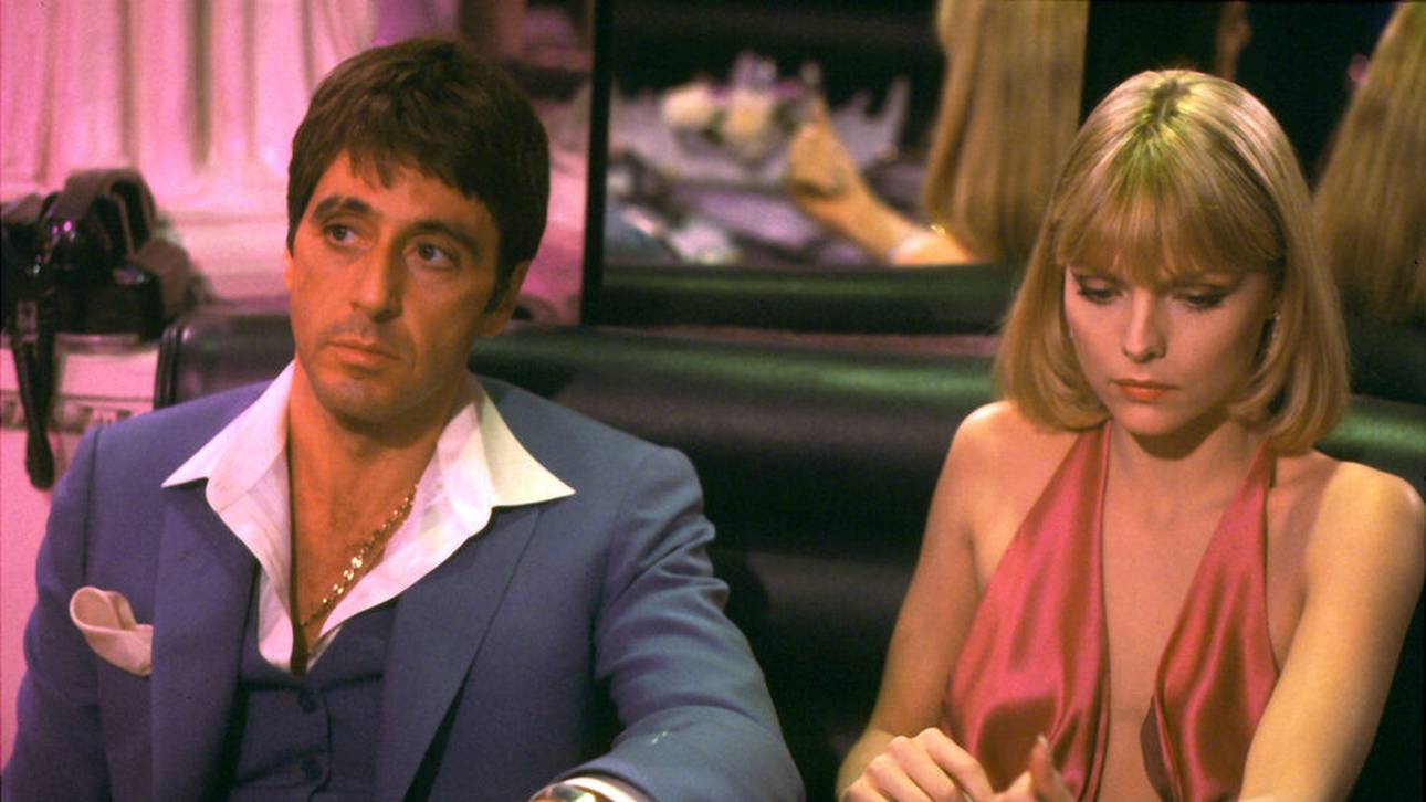 Vorbild für Razor Ramon: Al Pacino (mit Michelle Pfeiffer) als Tony Montana in "Scarface"
