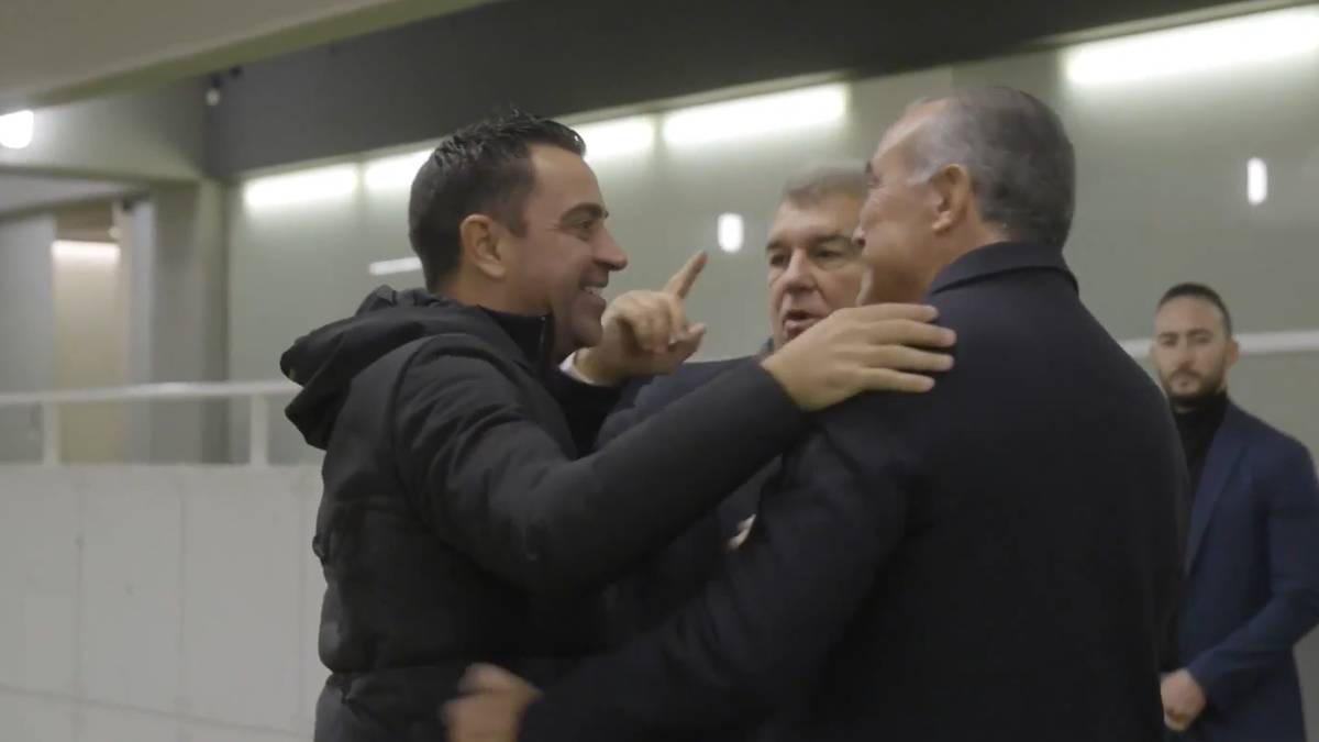 Große Erleichterung! Barca-Präsident umarmt Xavi nach Spiel