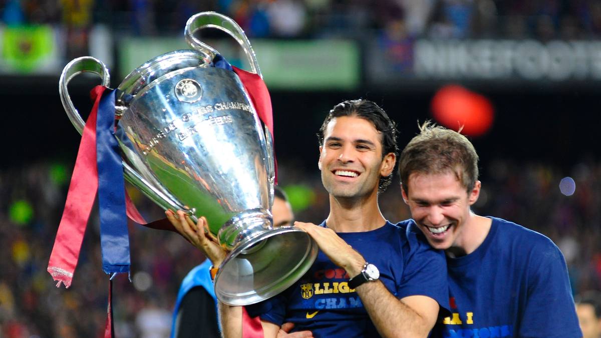 FC BARCELONA 2009: Als erstes Team aus Spanien feierten die Katalanen vor zehn Jahren das Triple. Auf dem Weg ins Champions-League-Finale warf Barca unter anderem den FC Bayern aus dem Wettbewerb. Das Endspiel gewann Barca dank Treffern von Samuel Eto'o und Lionel Messi 2:0 gegen Manchester United 