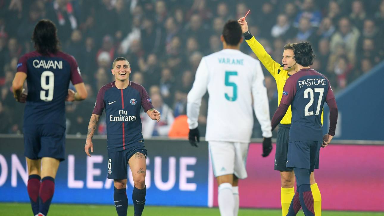 Motzki Verratti fliegt mit Gelb-Rot