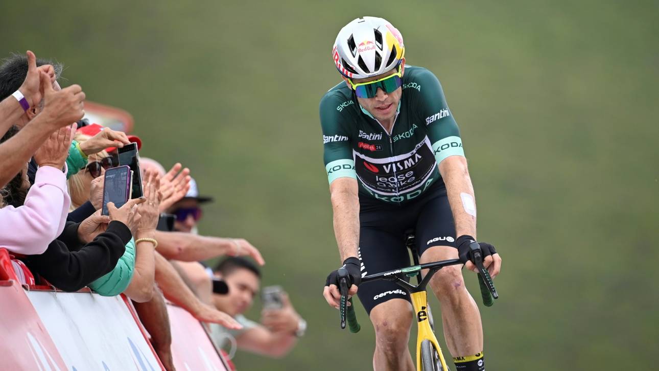 Wout van Aert erlitt eine tiefe Wunde im Knie