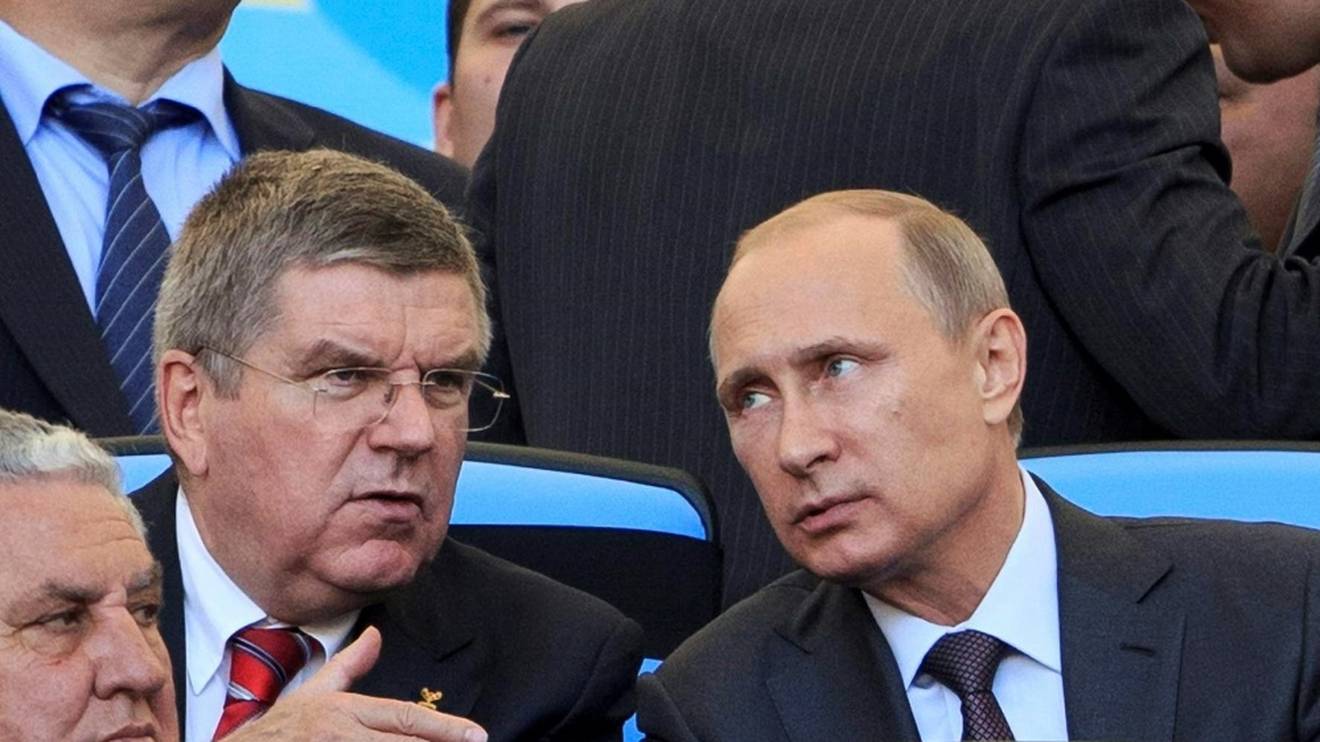 IOC-Präsident Bach und Russlands Präsident Putin