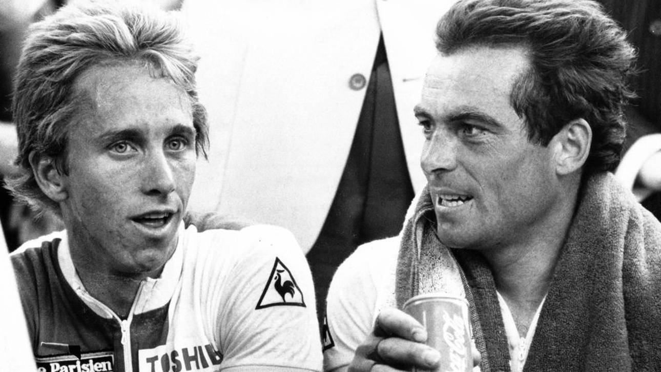 Greg LeMond und Bernard Hinault bekriegten sich bei der Tour 1986 heftig
