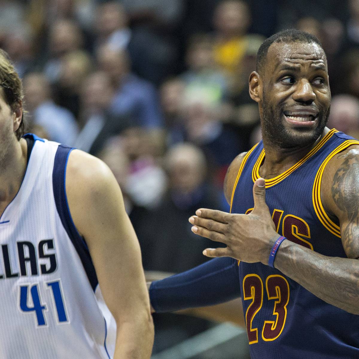 Lebron james deals dirk nowitzki