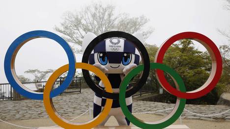 Maskottchen Miraitowa zittert um die Olympischen Spiele