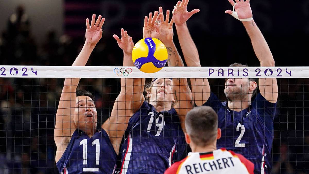 Stark gekämpft und doch verloren. Die deutschen Volleyball-Herren scheitern nach einer spektakulären Aufholjagd an der US-amerikanischen Wand