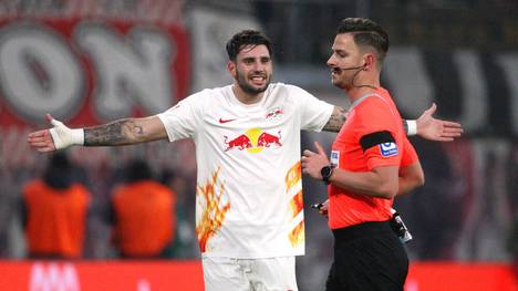 Daniel Schlager entschied auf Abseits - zum Ärger von RB Leipzig