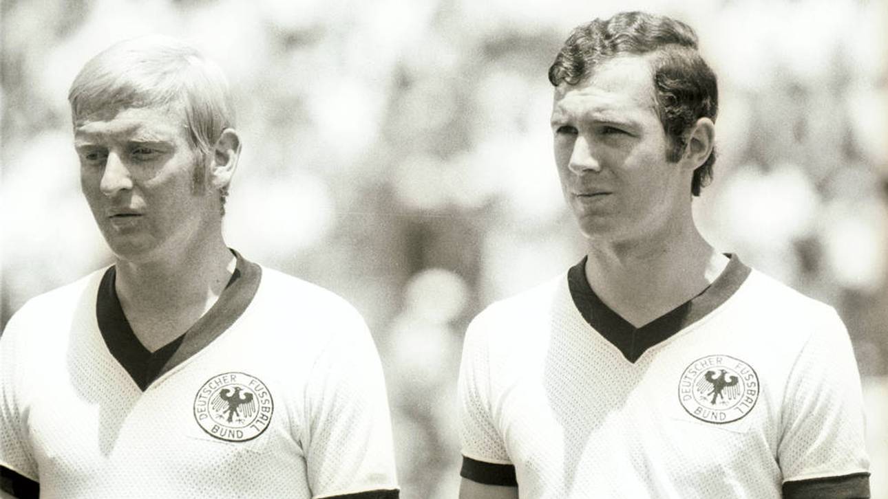 Karl-Heinz Schnellinger und Franz Beckenbauer bei der WM 1970