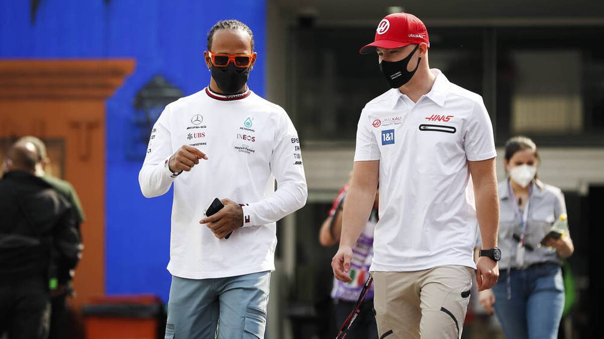 Zwischen Lewis Hamilton und Nikita Mazepin kam es im dritten freien Training zu einer gefährlichen Situation