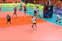 Die deutschen Volleyballerinnen beenden die EM-Vorrunde mit einem nie gefährdeten Sieg gegen Spanien. Im Achtelfinale geht es gegen die Niederlande.