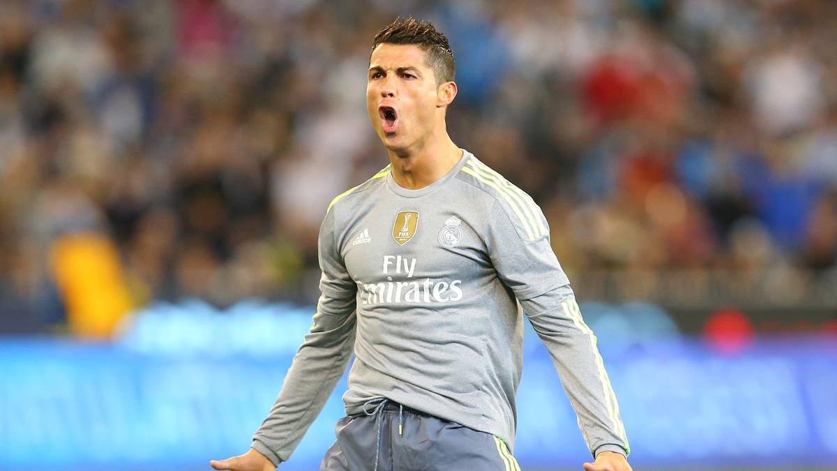 Cristiano Ronaldo von Real Madrid bejubelt einen Treffer