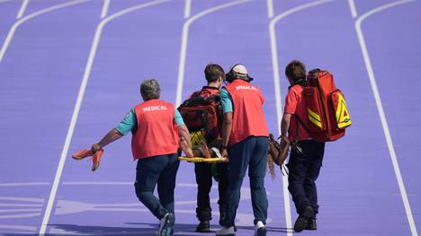 Lucia Moris verletzte sich im ersten Vorlauf über 100 Meter der Frauen