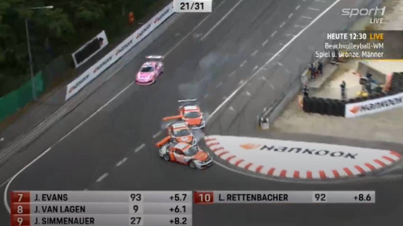 Kurios-Crash bei Ammermüller-Sieg