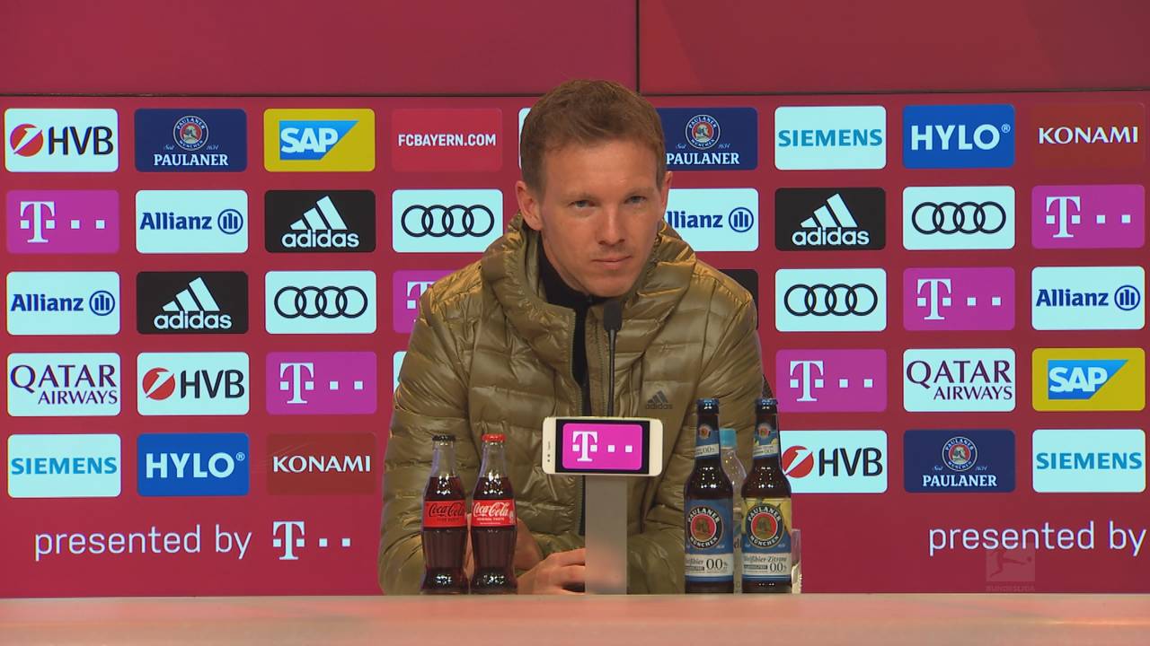 FC Bayern: Julian Nagelsmann nach dem Spiel gegen Union auf der Pressekonferenz