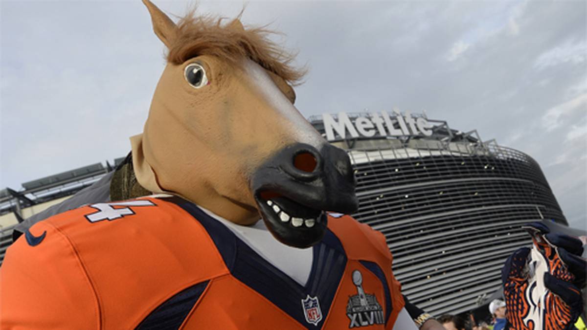 Der Super Bowl ist das Mega-Event schlechthin, ganz Amerika steht Kopf. Wenige Stunden vor dem Kick-Off ist die Vorfreude bei den Fans deutlich zu spüren. Einige Anhänger werfen sich sogar extra in Schale