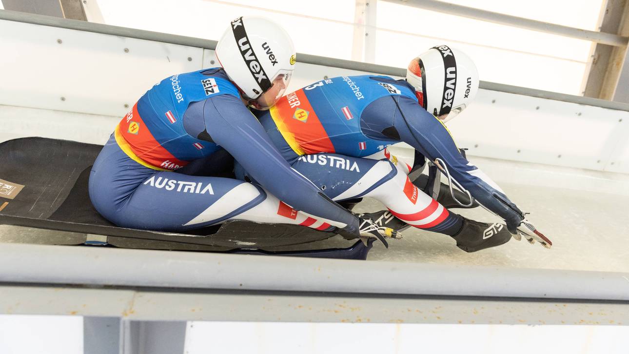 Österreichs Damen-Doppelsitzer Selina Egle und Lara Kipp dominierte die Saison