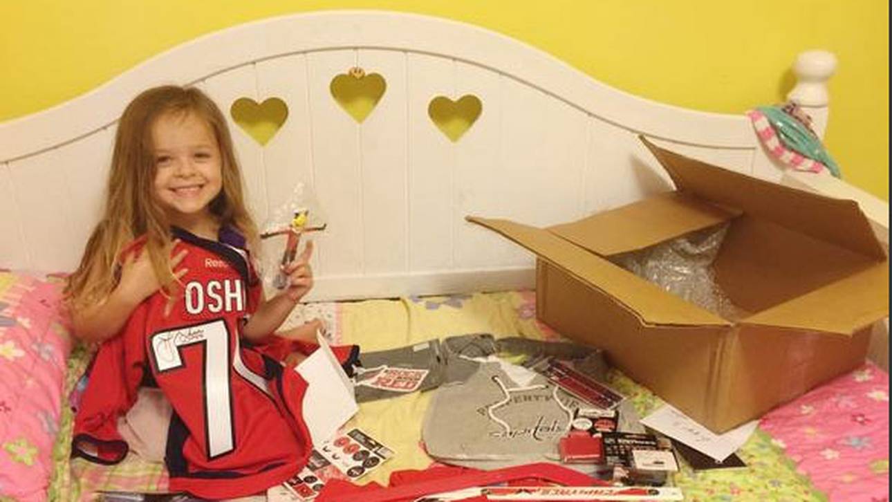 Oshie macht kleinen Fan glücklich