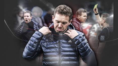 Bayern-Trainer Julian Nagelsmann rasselte nicht das erste Mal mit einem Schiedsrichter zusammen. Immer wieder im Fokus: Die Art und Weise seines Umgangs mit den Unparteiischen.