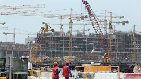 WM-Baustelle in Katar