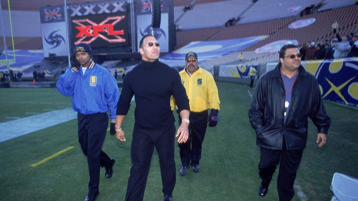 'The Rock'Der ersten XFL verhalf auch ein Gastauftritt des damaligen WWE-Superstars Dwayne "The Rock" Johnson nicht zum Erfolg